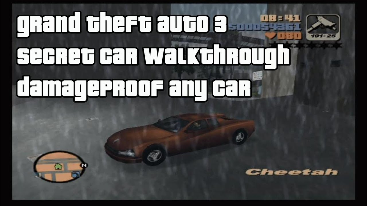 Grand Theft Auto 3 Secret Car Walkthrough - Damageproof any car