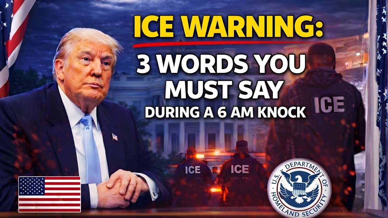 ICE WARNING  3 Words You Must Say During a 6 AM Knock