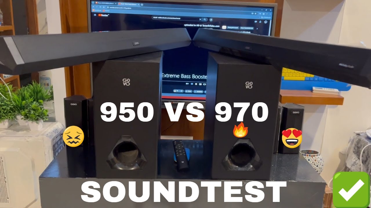 Newly Launched GOVO GOSURROUND 970 525W Dolby vs GOVO GOSURROUND 950 Soundtest And Bass  #soundtest