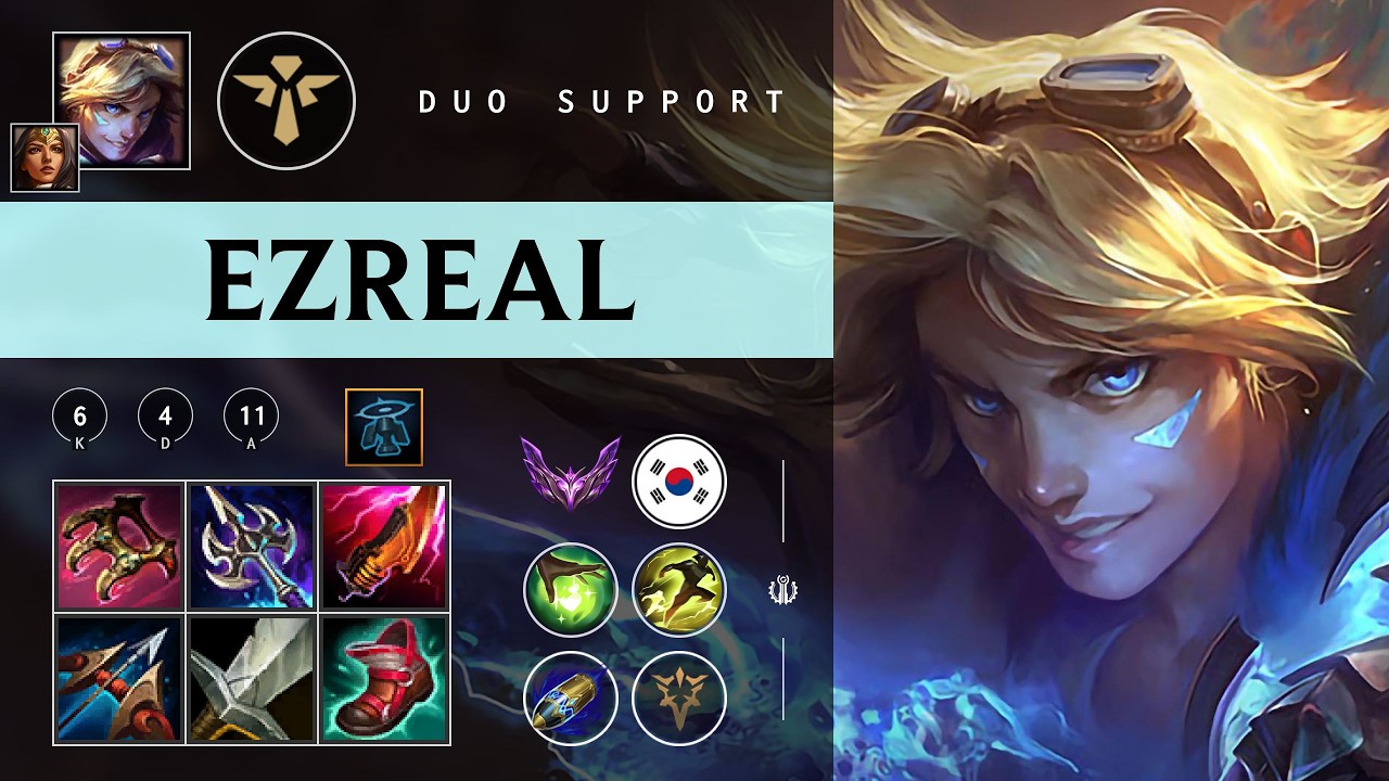 Ezreal Support vs Lux - KR Master Patch 26.04
