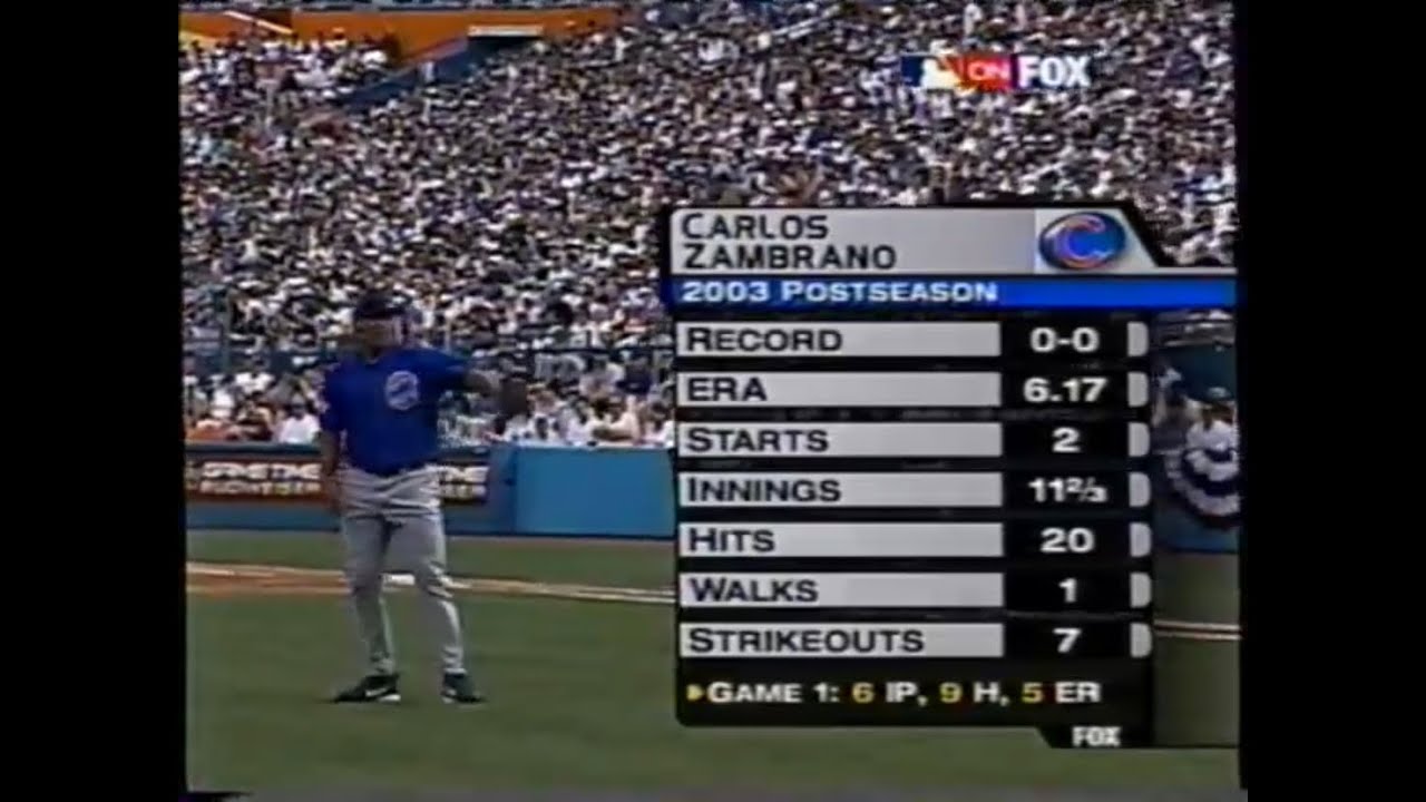 2003 NLCS Game 5 Chicago Cubs @ Florida Marlins - Oct. 12, 2003 - Josh Beckett, Carlos Zambrano