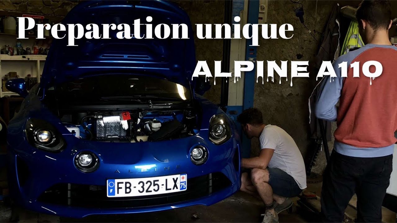 Préparation unique sur une alpine A 110 nouvelle génération