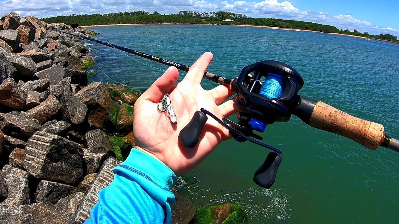 MICRO JUMPING JIG NAS PEDRAS É FATAL! Pescaria de Costão.