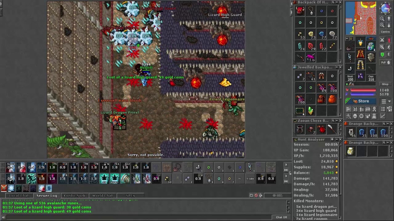 Tibia Harmonia #18 [PL] - Lizard City | exp 2.2kk/h