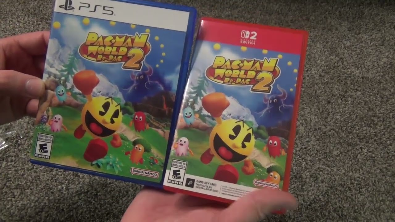 Pac-Man World 2 Re-Pac (Playstation 5 and Nintendo Switch 2) Unboxings