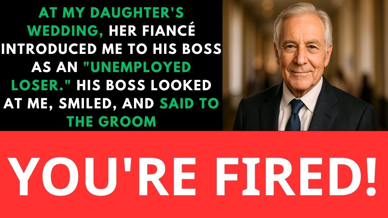 At My Daughter's Wedding, Her Fiancé Introduced Me To His Boss As An Unemployed Loser...