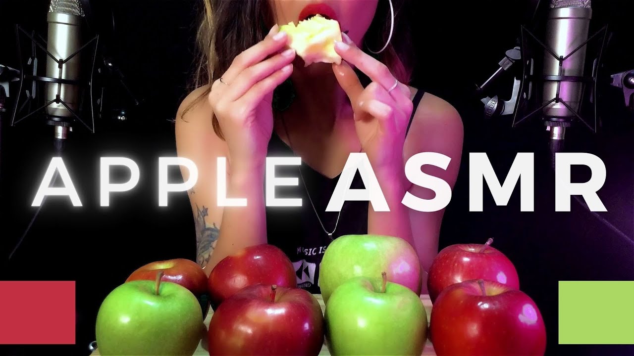 Apple Eating ASMR  🍎 Crunchy & Relaxing Sounds 🍏 No Talking