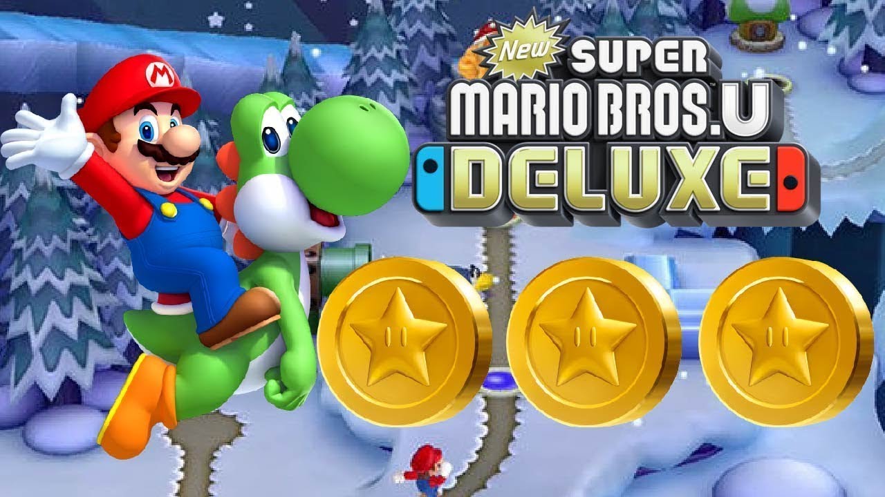 Frosted Glacier-2 Cooligan Fields | 3/3 Star Coins | NEW Super Mario Bros U Deluxe