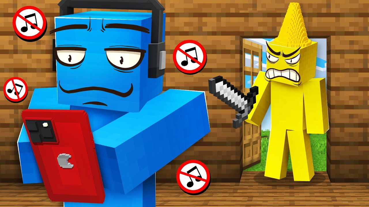 Ignoring My Friend for 24 Hours in Minecraft!