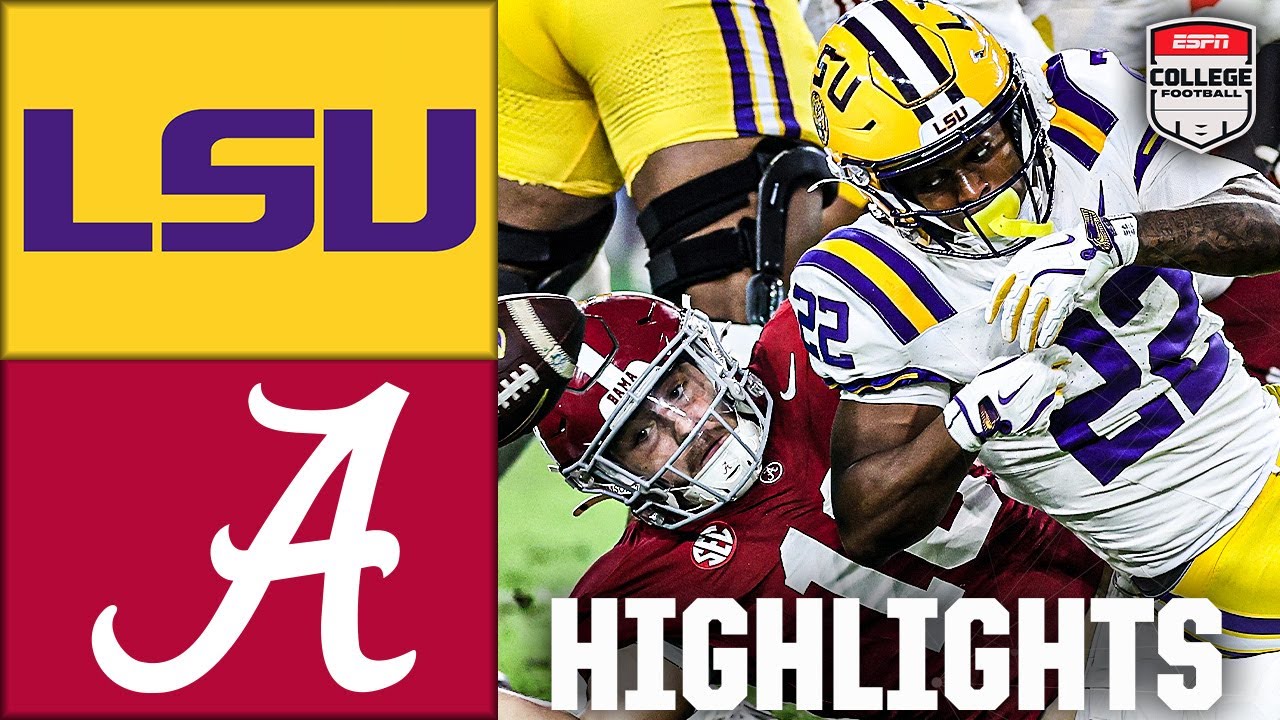 LSU Tigers против Alabama Crimson Tide | Полные обзоры матча | ESPN College Football