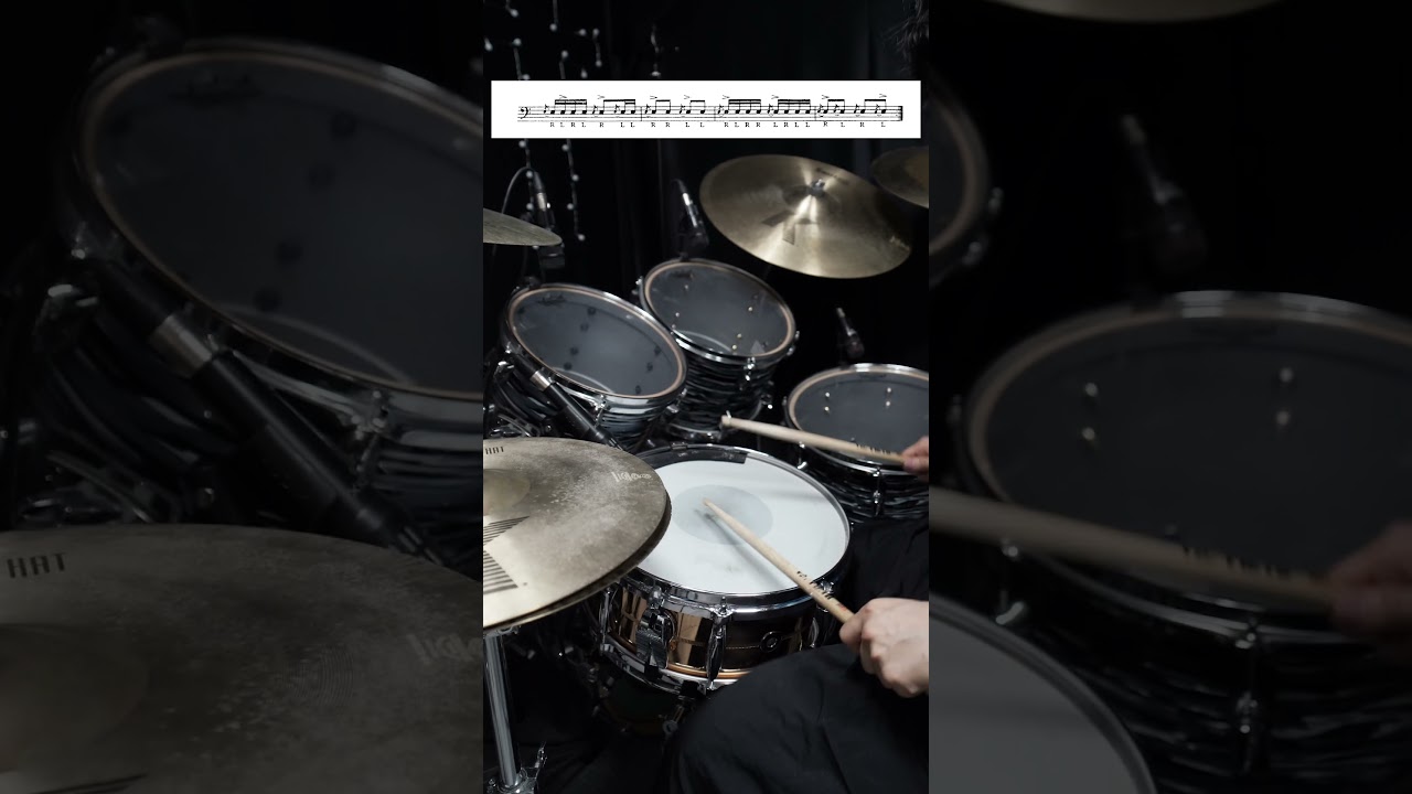 Solo No.1 with baiao (Charley Wilcoxon All American Drummer 150 Rudimental Solos)