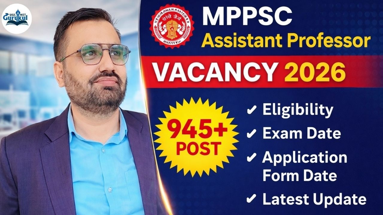 MPPSC Assistant Professor Vacancy 2026 | 945+ Posts Eligibility, Exam Date & Application Form Update