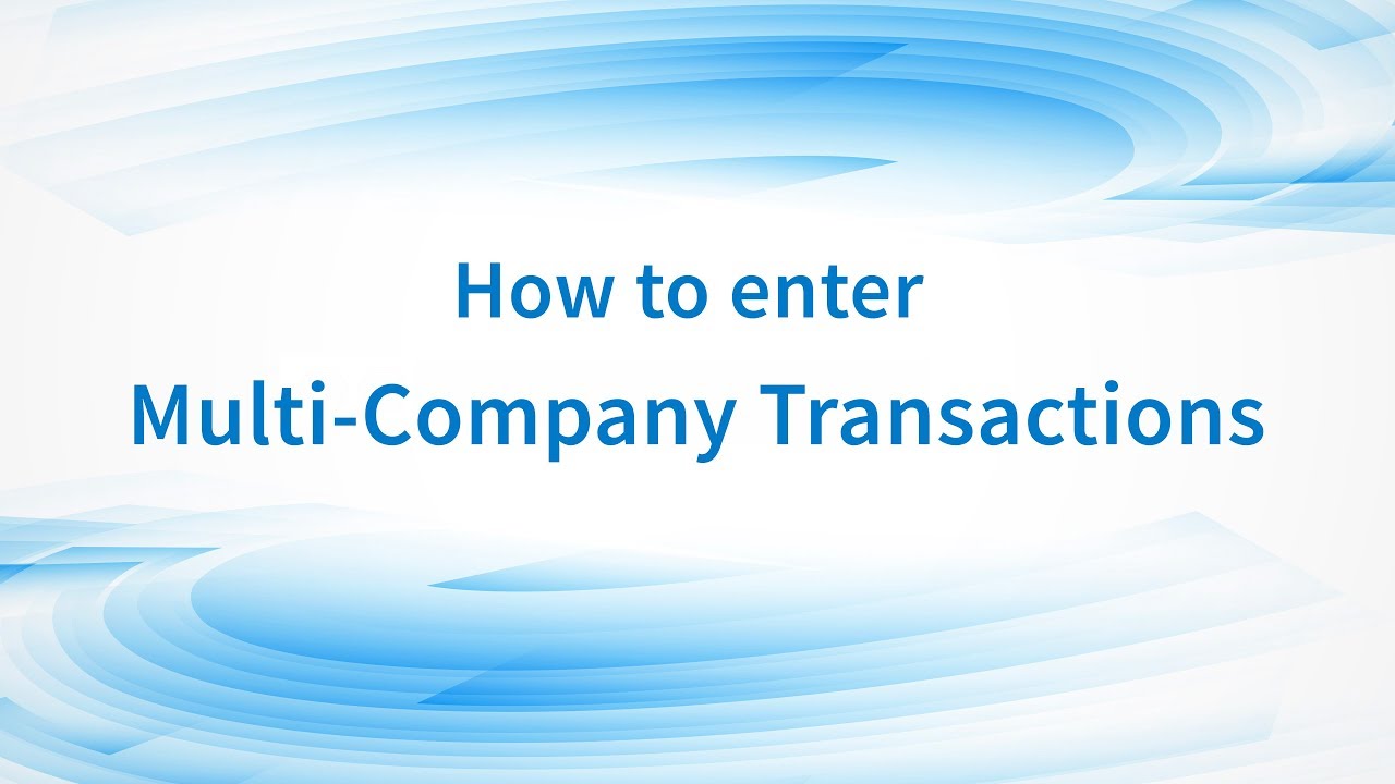 Multi-Company Accounting Software
