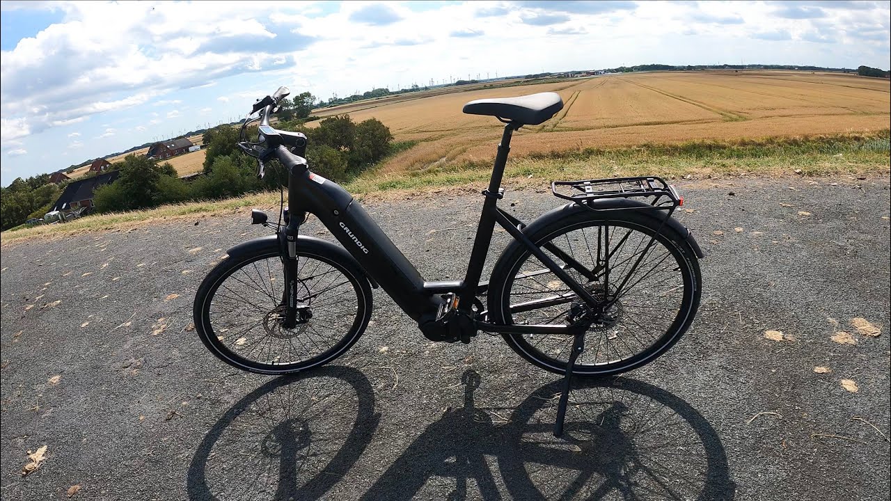 GRUNDIG GCB-1 E-Bike Probefahrt - Grundig GCB-1 electric city bike (Pedelec) test drive ASMR