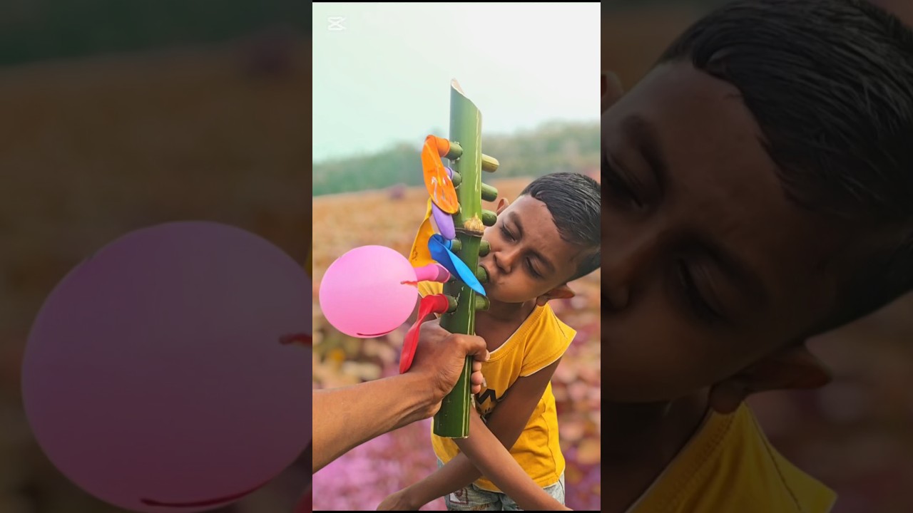 Amazing Homemade Bamboo Balloon Inflator Machine | DIY Creative Science Project