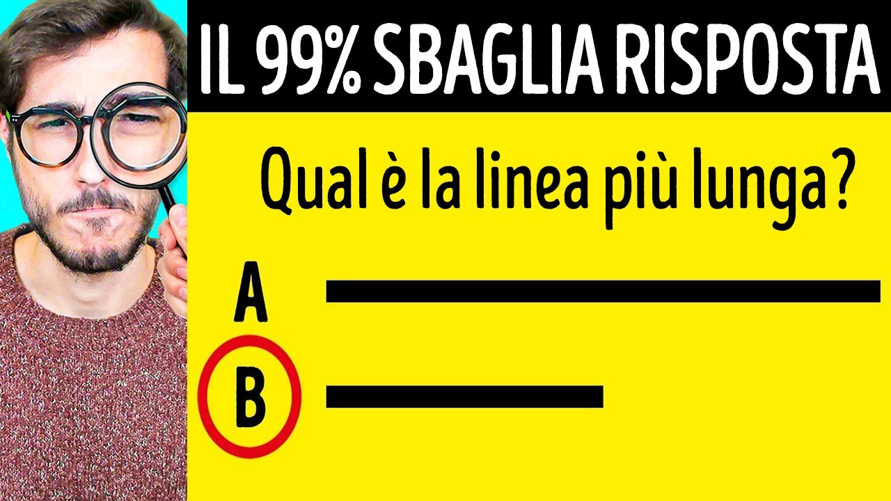 INDOVINELLI che il 99% delle PERSONE non sanno RISOLVERE!