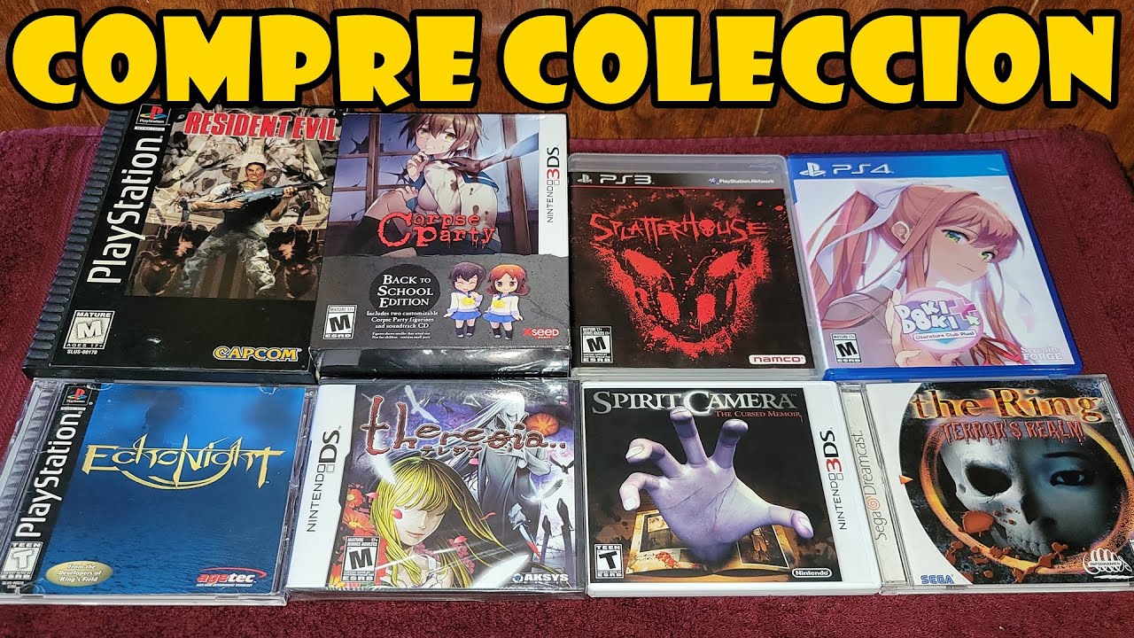 Compre otra INCREÍBLE Colección de VIDEOJUEGOS de TERROR... Gracias por TODO (PS1 PS2 PS3 PS4 3DS)