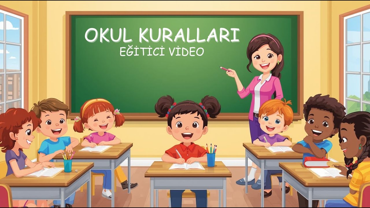 Okul Kuralları 🎒 | &Ccedil;ocuklar İ&ccedil;in Eğitici Video | Okulda Uyulması Gereken Kurallar #&ccedil;ocuklari&ccedil;in