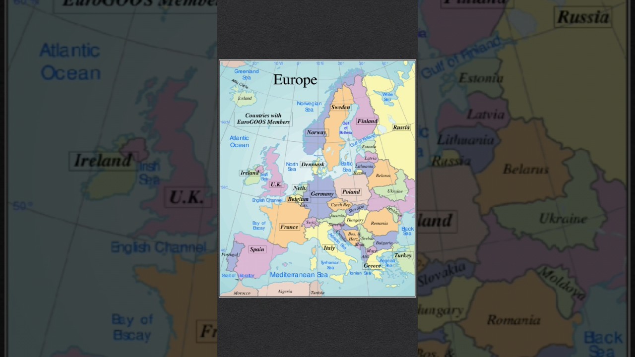 Mapa Europy #nauka #kr&oacute;tkiefilmy