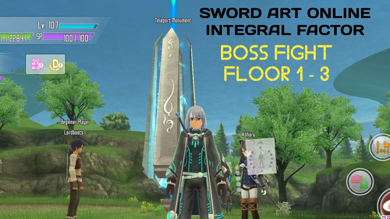 SWORD ART ONLINE : INTEGRAL FACTOR - BOSS FIGHT (FLOOR 1 TO FLOOR 3)