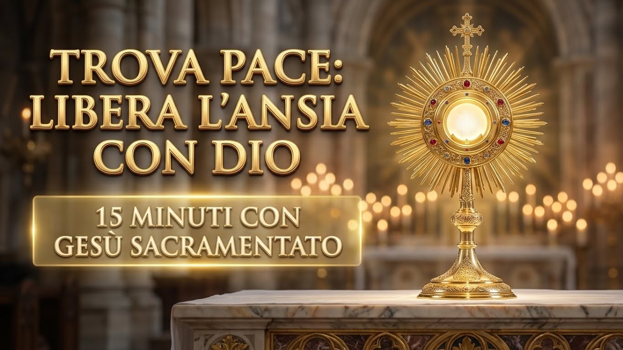 15 MINUTI CON GESU SACRAMENTATO   Trova Pace Il Primato di Dio Libererà la Tua Ansia