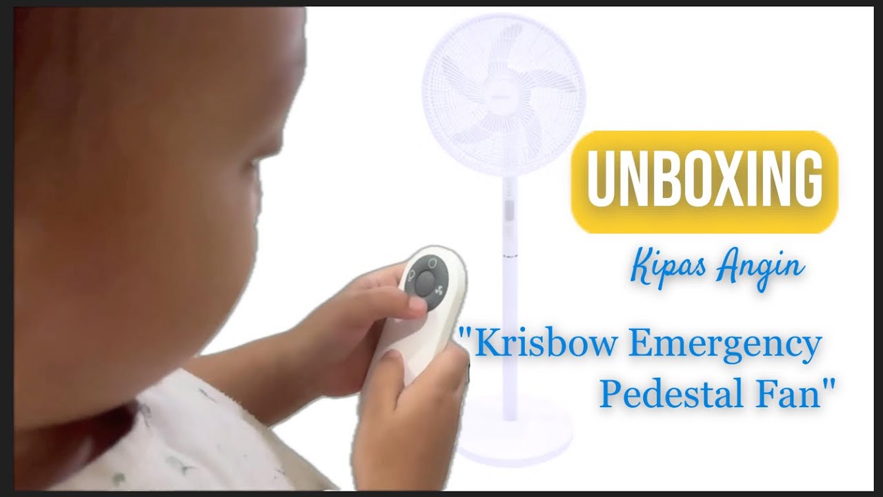 Unboxing Kipas Angin Baru Abang Nuel #kipasangin #krisbow #azko 