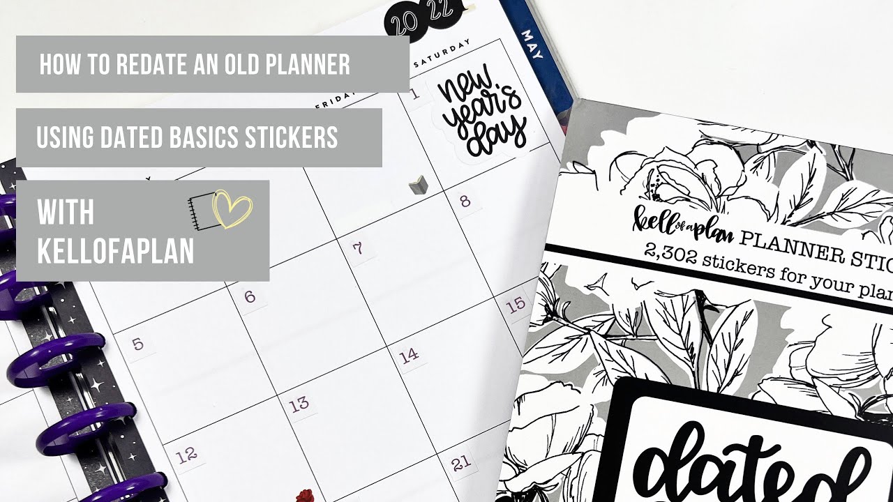 How to Re-Date an Old Planner