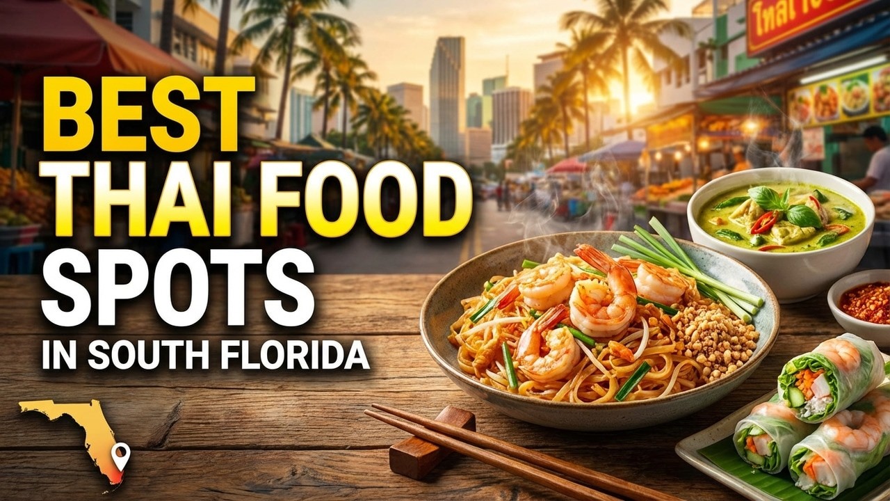 Поиск 5 лучших мест в Южной Флориде, где подают тайскую кухню.