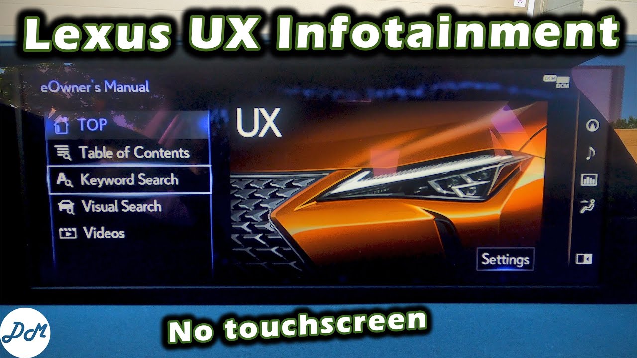 Lexus UX (2018–2022) – Infotainment Review | Touchpad, Apple CarPlay, Android Auto How-To