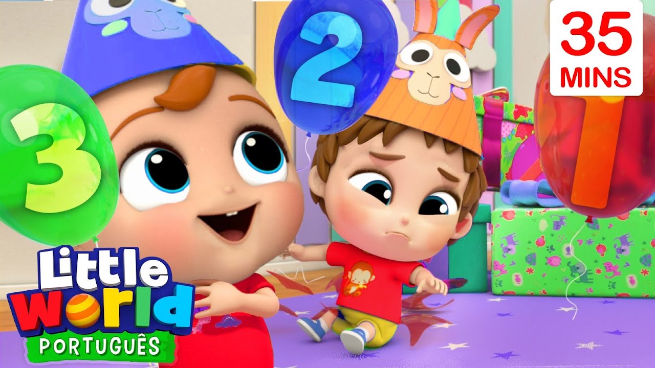 Joãozinho na Festinha dos 10 Cupcakes! | O Mundo de Nina e Nico - Little World Português