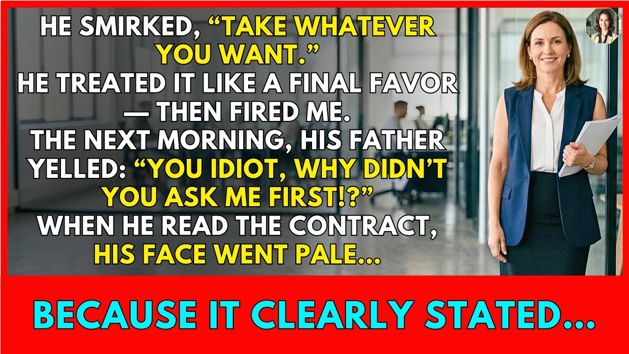 He Fired Me Like It Was a Favor &mdash; He Didn&rsquo;t Know I Held the Key...| Office Karma