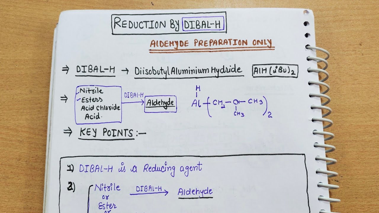 11) DIBAL-H | Aldehyde from Nitrile & Ester || short trick with mechanism ||chapter12 class12 #neet