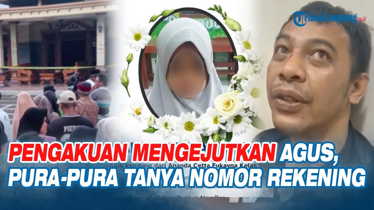 Pengakuan Mengejutkan Agus, Pembunuh Anak Bos Sate Pura pura Tanya Nomor Rekening