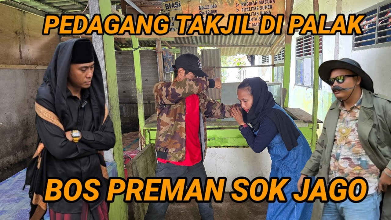 PREMAN PASAR BAKAR PEDAGANG TAKJIL GAK BAYAR JATAH 300 RIBU