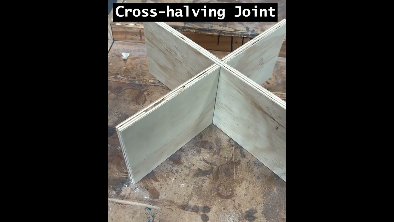 How to Make: Cross Halving Woodworking Joint