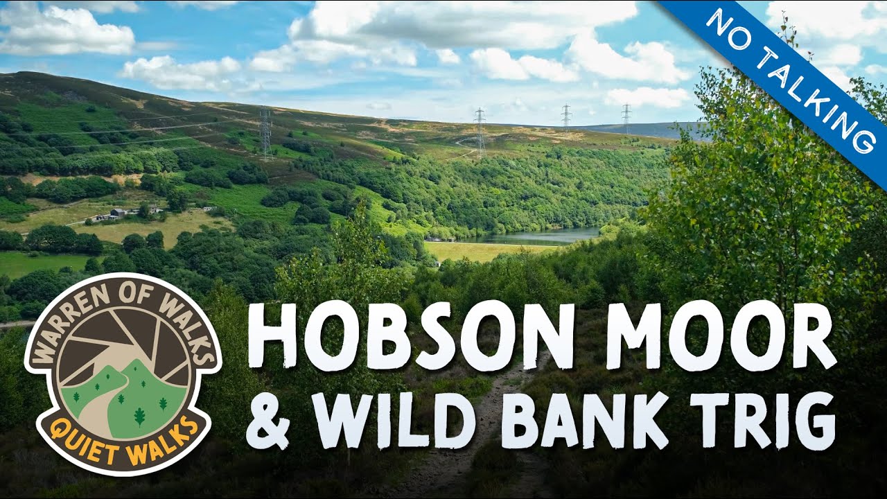 MANCHESTER WALKING TOUR - Peaceful Summer Hills, Moors & Reservoirs ⛰️🌳 Hobson Moor & Wild Bank