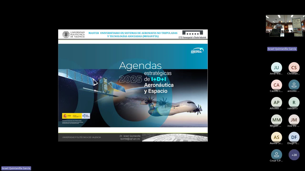 M&aacute;ster Universitario Sistemas de Aeronaves no Tripuladas y Tecnolog&iacute;as Asociadas - Webinar 2025 UPV