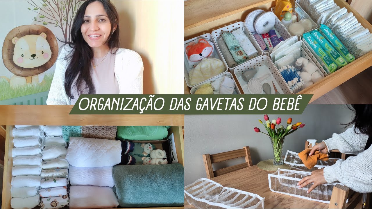Como organizei as gavetas do bebê