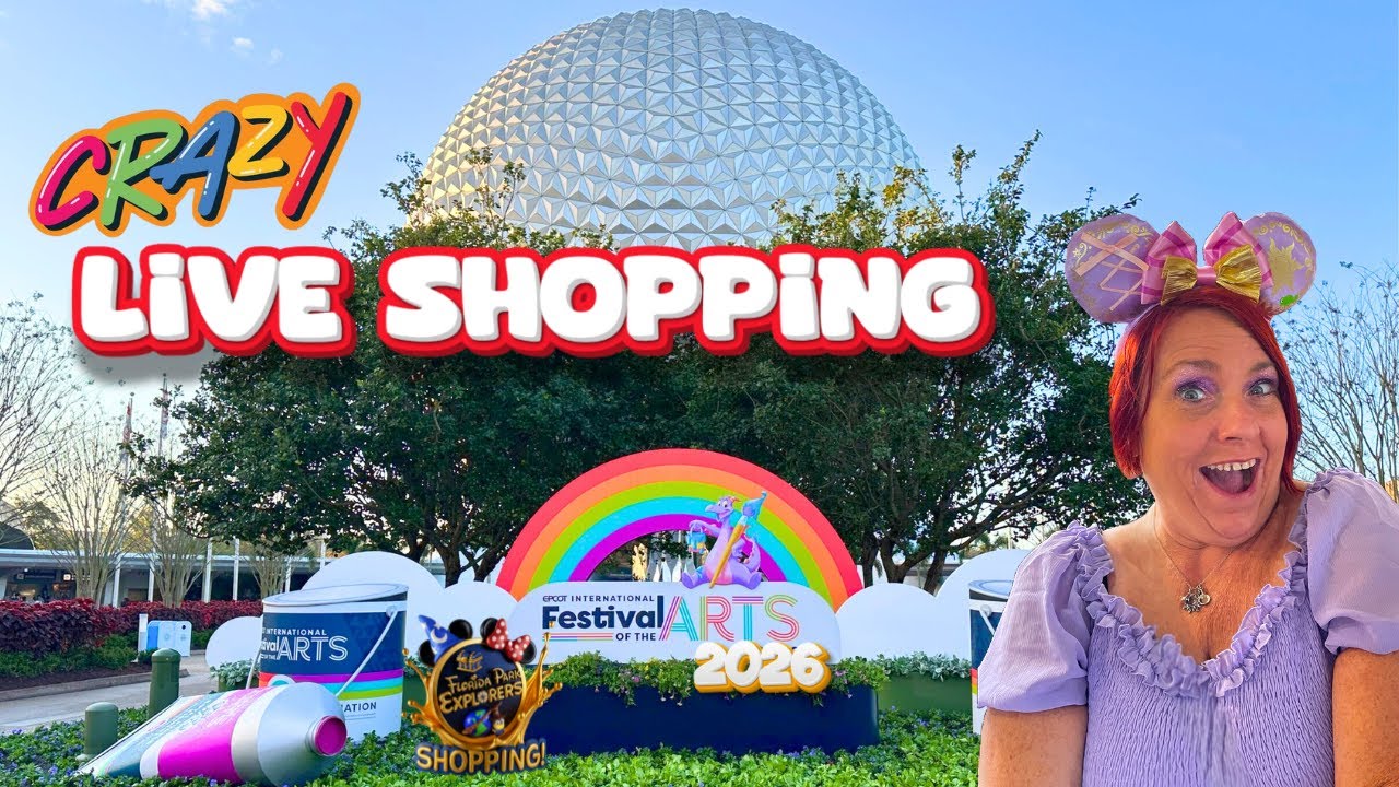 Shopping Epcot Festival of the Arts for Merch and Artwork