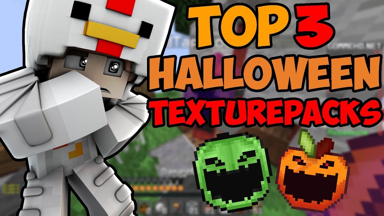 TOP 3 Halloween Texturepacks! Horror in MC :^) | minimichecker Skywars