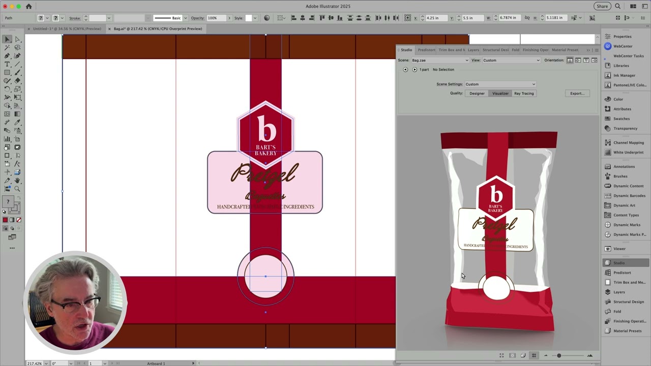 Part 1 : How to create a transparent bag using Esko Studio Software