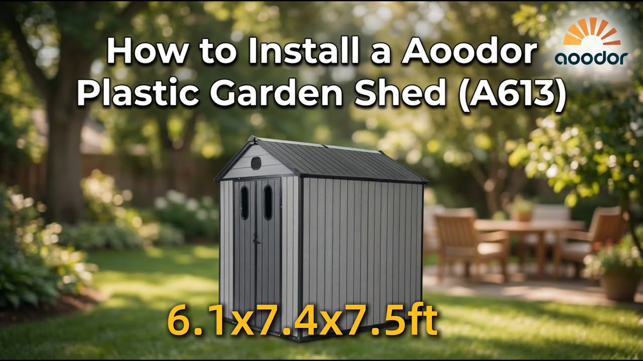 Aoodor Plastic Garden Shed （A613)