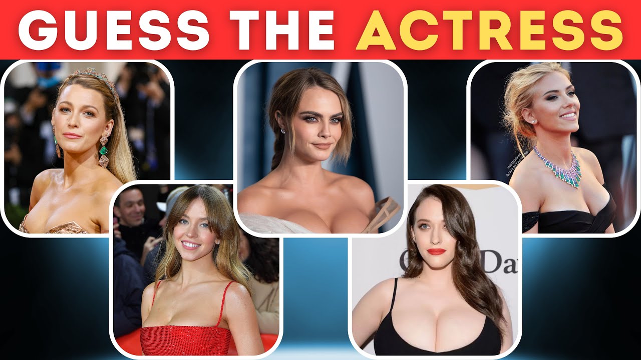 GUESS The Actress in 5 SECONDS | 50 Famous Hollywood Celebrity Quiz
