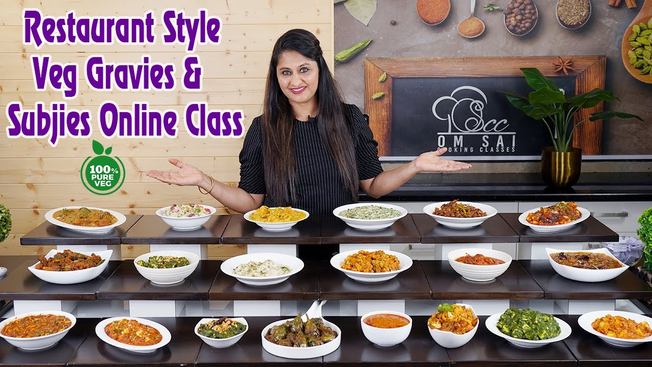Restaurant Style Veg Gravies & Subjis ☎️ 8551 8551 03 ☎️ 8551 8551 04 By Om Sai Cooking Classes