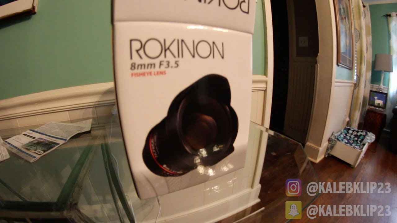 ROKINON 8MM F3.5 FISHEYE LENS UNBOXING