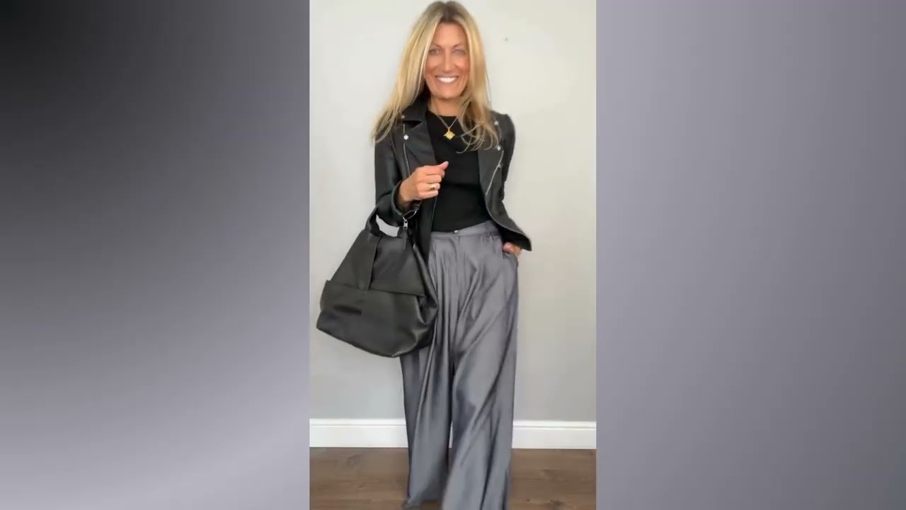 Satin & Leather: The Texture Mix for Rebel Girls #fashiontrends #outfitideas #winterfashion #ootd