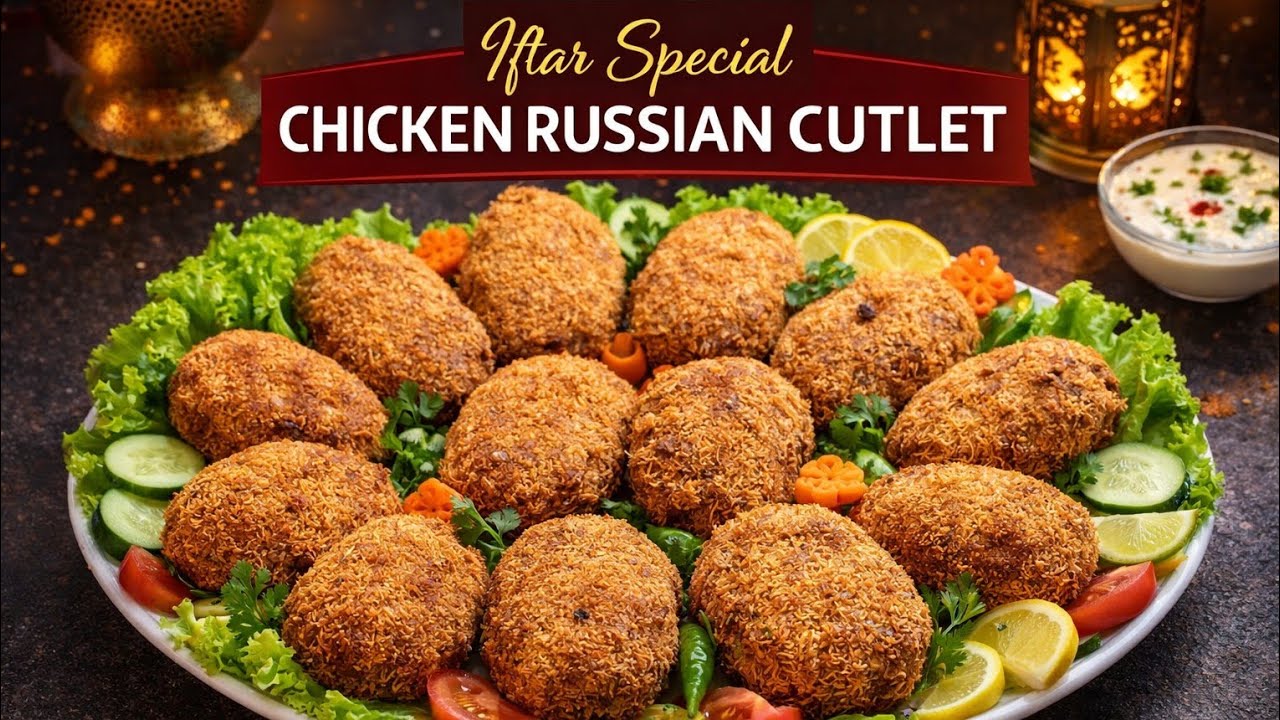 Chicken Russian Cutlet Iftar Special | Crispy & Tasty Ramadan Recipe