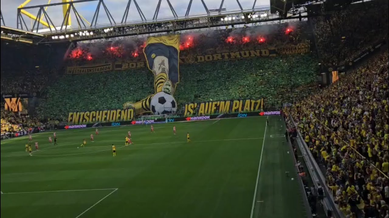 EPISCHE BVB Choreo im 1. Bundesliga Heimspiel gegen Union Berlin