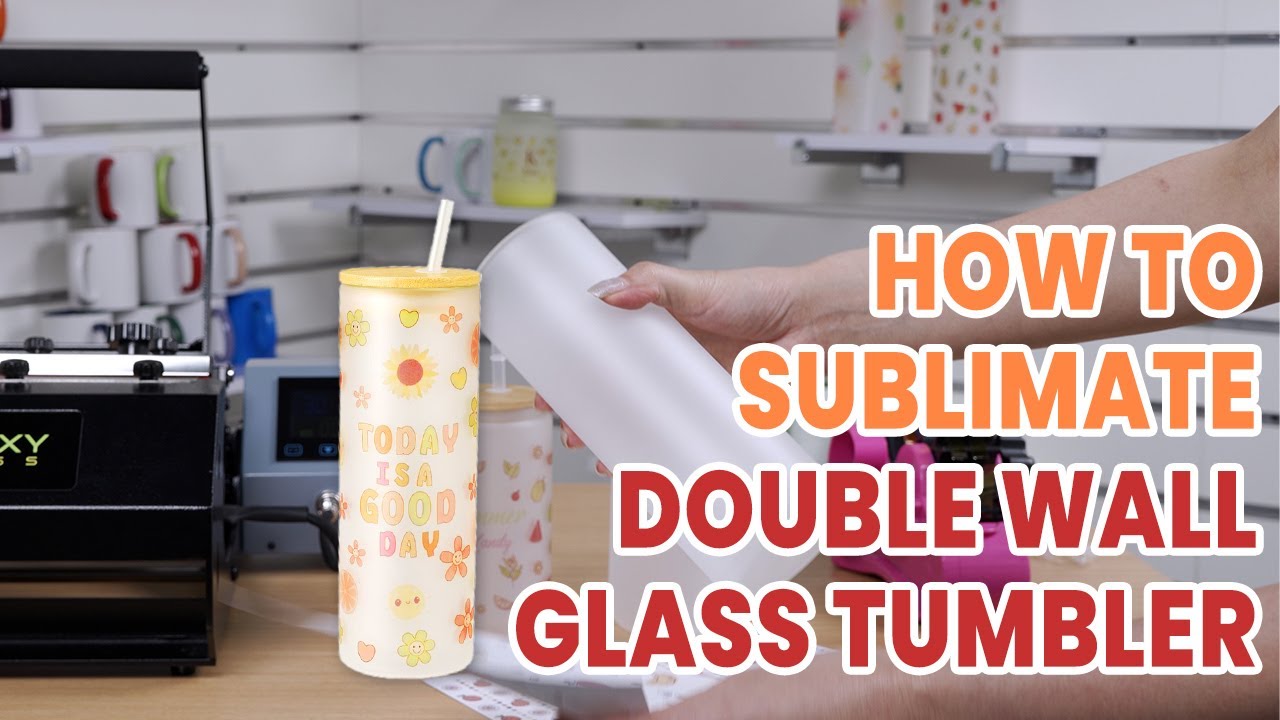 How to sublimate frosted glass tumbler | Sublimation Tutorial