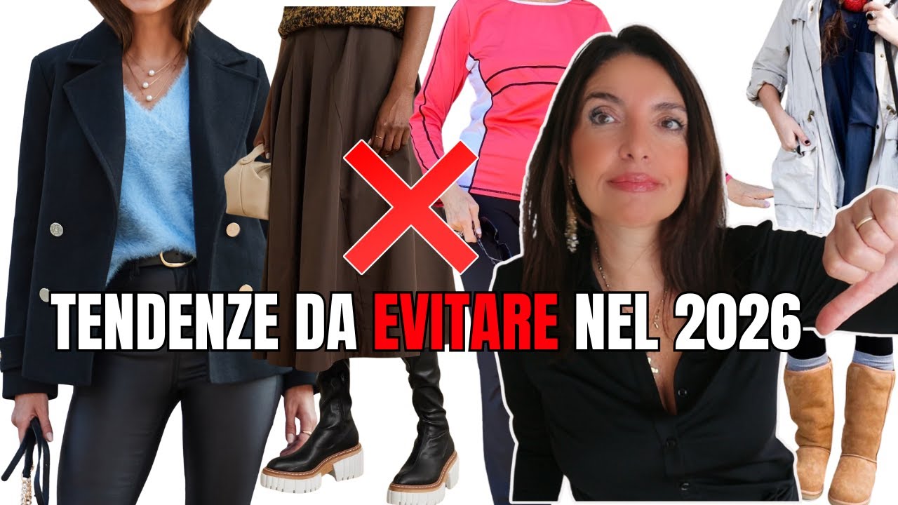 10 TENDENZE MODA CHE SPARISCONO NEL 2026... senza offesa!